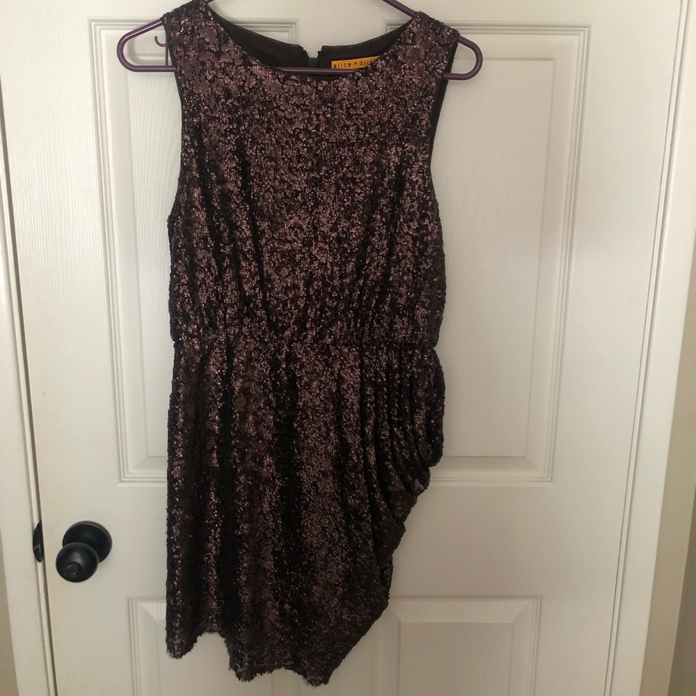 Alice and Olivia Sequin Dress